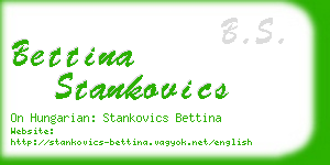 bettina stankovics business card